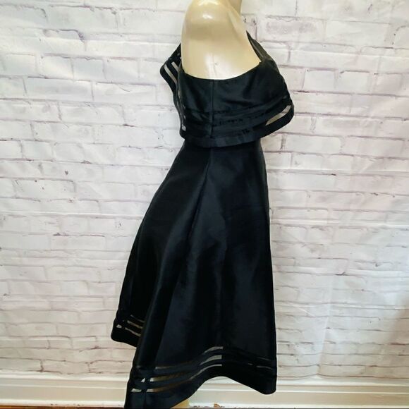 ADRIANNA PAPELL ONE SHOULDER  MIDI DRESS size 0 - Picture 3 of 13